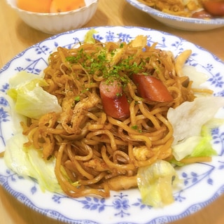 春雨とお揚げたっぷり♡健康焼きそば♪